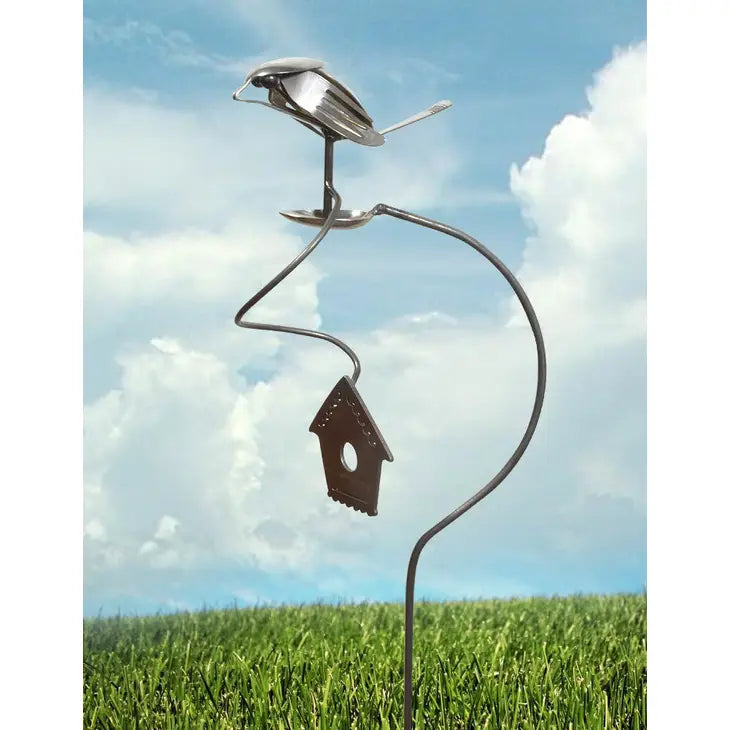 Brew Birds Garden Stake