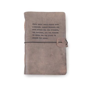 Every Great Dream Artisan Leather Journal