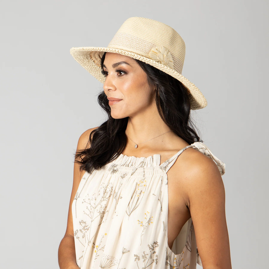 Flora Mixed Braid Fedora