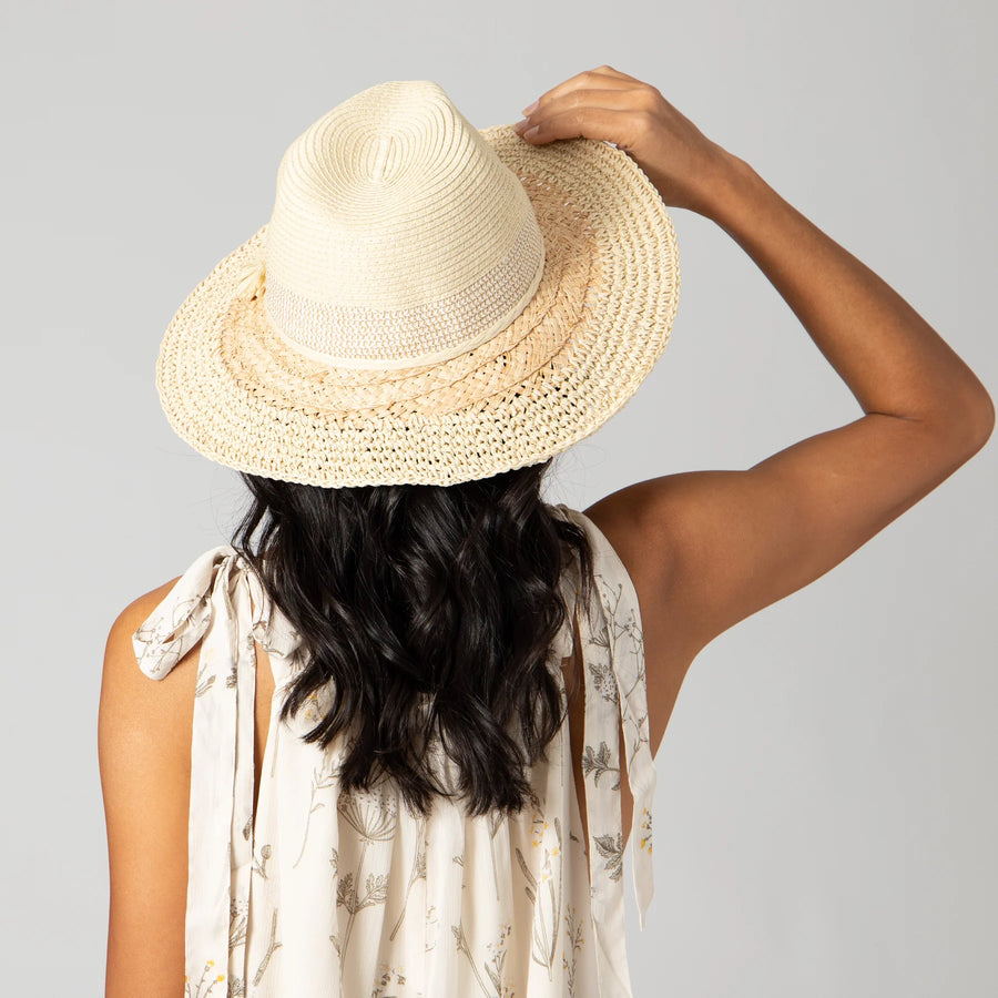 Flora Mixed Braid Fedora