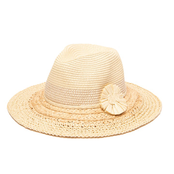 Flora Mixed Braid Fedora