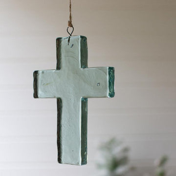 Glass Cross Suncatcher