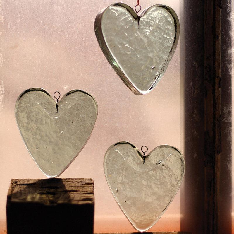 Glass Heart Suncatcher