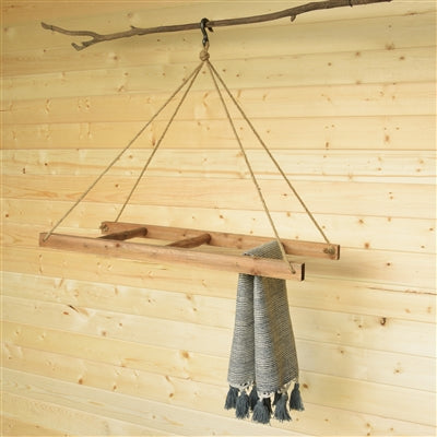 Horizontal Hanging Wood Ladder