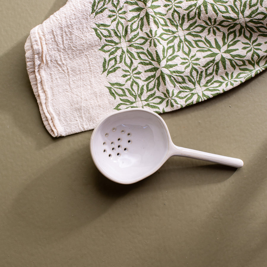 Reactive Glaze Strainer Spoon