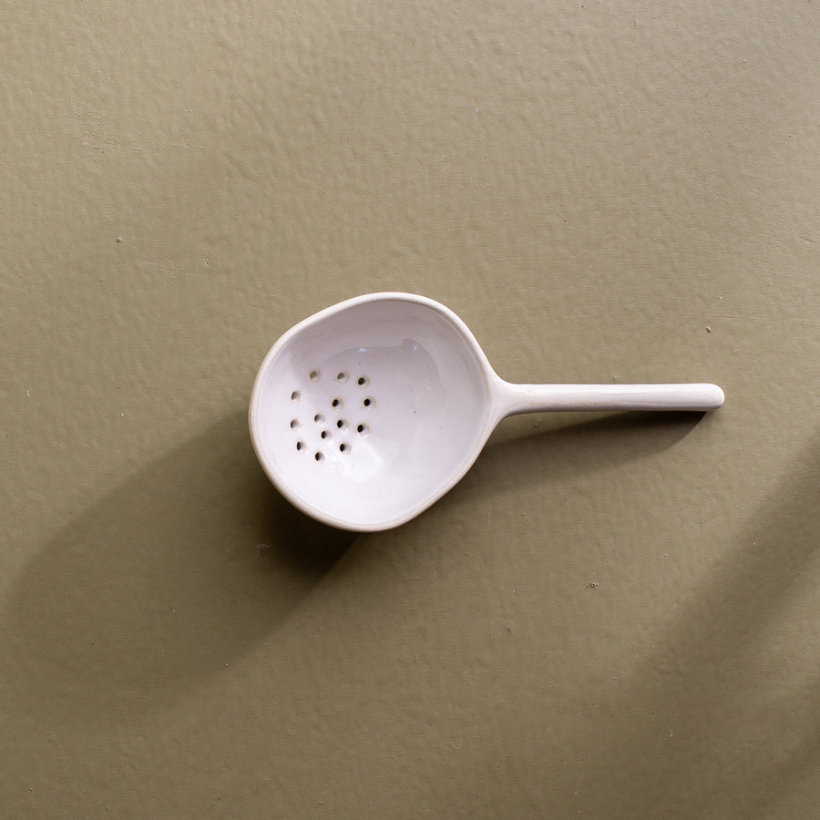 Reactive Glaze Strainer Spoon