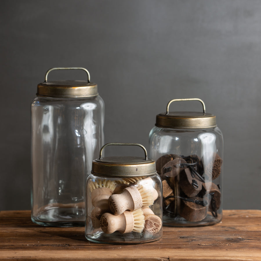 Glass Jar with Metal Lid