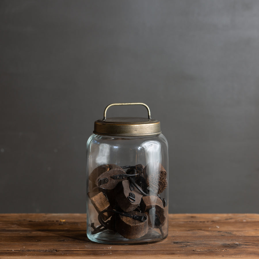 Glass Jar with Metal Lid