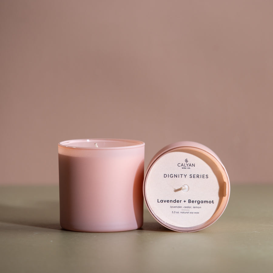 Lavender and Bergamot Pink Dignity Candle