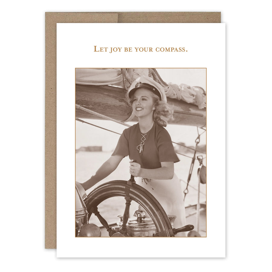 Joy Be Compass Birthday Card