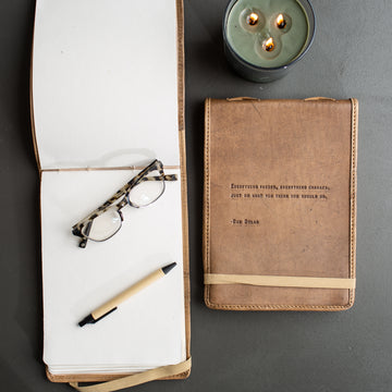 Large Bob Dylan Leather Journal