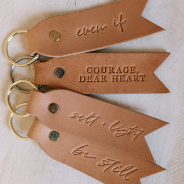 Courage Dear Heart Key FOB