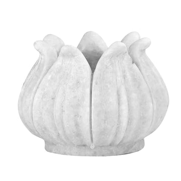 Marble Lotus Flower Planter