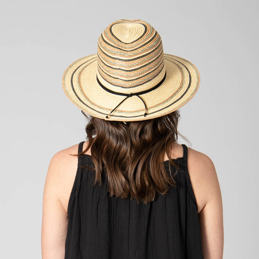 Paradise Paperbraid Multi Striped Fedora