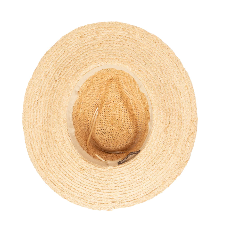 Women's Mixed Raffia Fedora - Natural