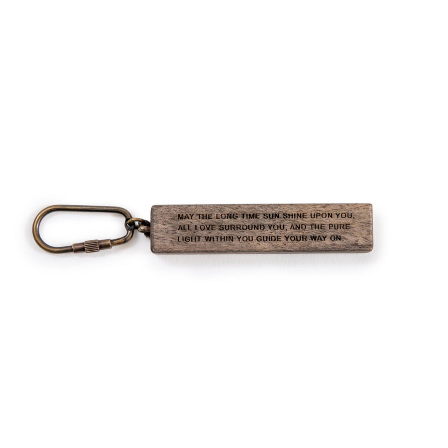 Wood Quote Keychain