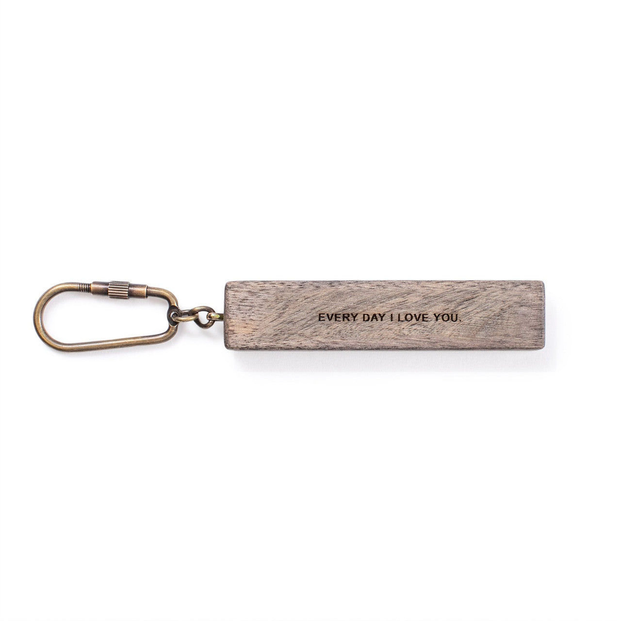 Wood Quote Keychain