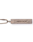 Wood Quote Keychain