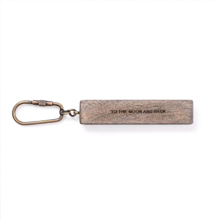 Wood Quote Keychain