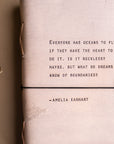 Amelia Earhart Artisan Leather Journal