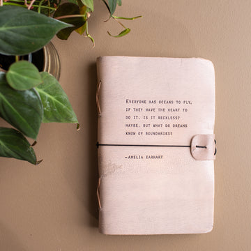 Amelia Earhart Artisan Leather Journal