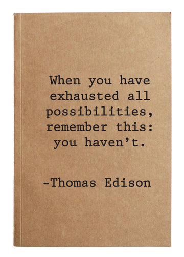 Thomas Edison Kraft Notebook