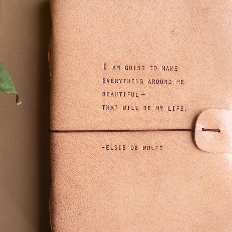 Elsie De Wolfe Artisan Leather Journal