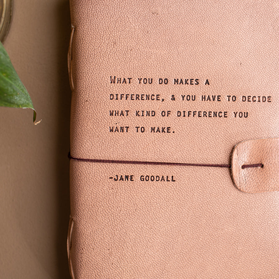 Jane Goodall Artisan Leather Journal